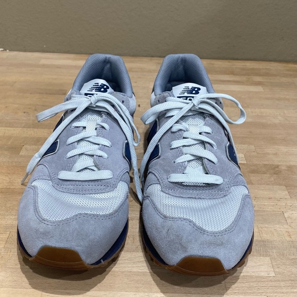 New Balance 500 Classic Gray Blue Comfort Sneakers GM500SG Men Lace up Sz 11.5 D - Picture 2 of 11